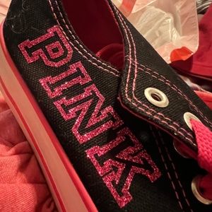 Victoria Secret Pink Converse Tennis Shoes